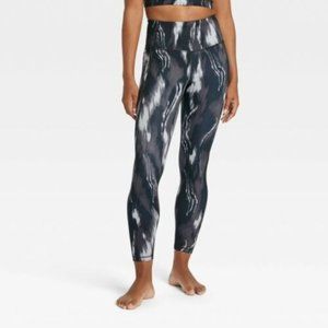 Women's Contour Leggings 26" All in Motion Black Swirl Size XXL